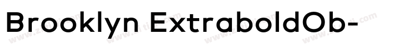 Brooklyn ExtraboldOb字体转换